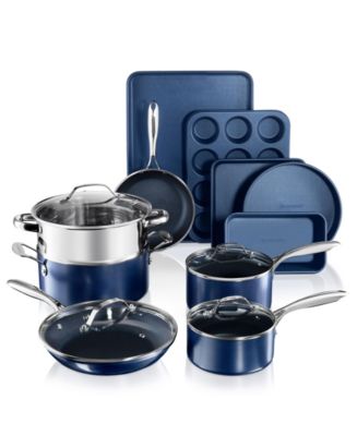 Granitestone 20 Piece Nonstick Cookware and Bakeware Set - Bed