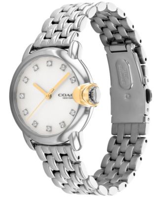 COACH Women's Arden Silver-Tone Stainless Steel Bracelet