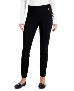 Shop Tommy Hilfiger Women's Th Flex Light Weight Ponte Pants In Black
