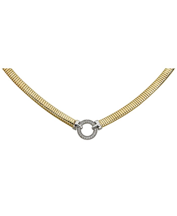 Macy's Diamond Circle Tubogas 18" Statement Necklace (1/3 ct. t.w.) in