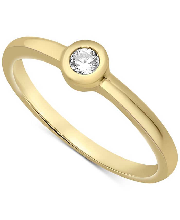 Wrapped Certified Diamond Bezel Ring 1 10 ct. t.w. in 14k Gold