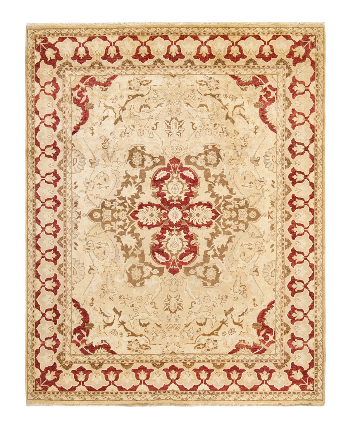 Closeout! Adorn Hand Woven Rugs Eclectic M1749 8'1in x 10'5in Area Rug - Yellow