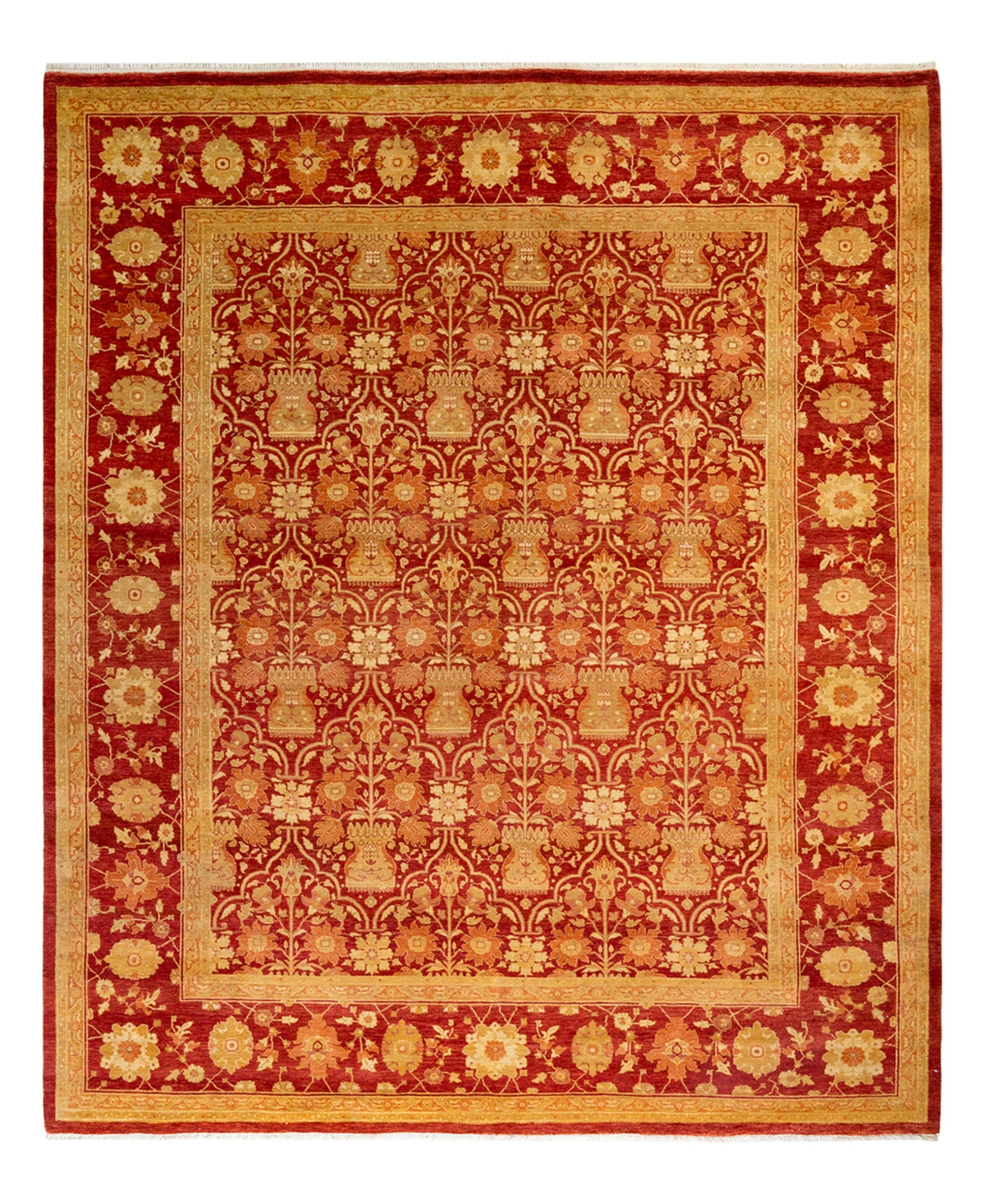 Closeout! Adorn Hand Woven Rugs Eclectic M1749 8'2in x 10'1in Area Rug - Red