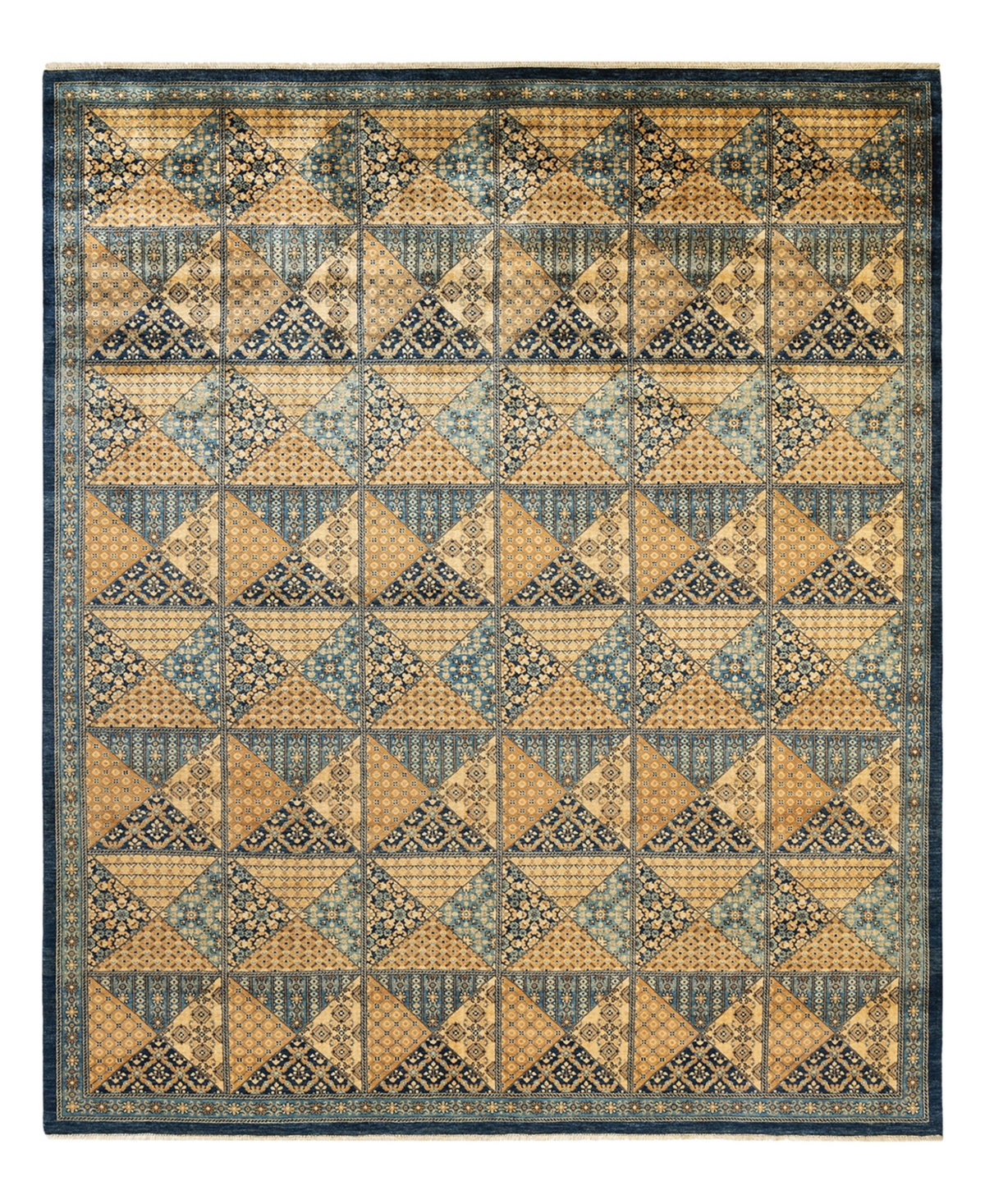 Closeout! Adorn Hand Woven Rugs Eclectic M1676 8' x 9'10in Area Rug - Blue