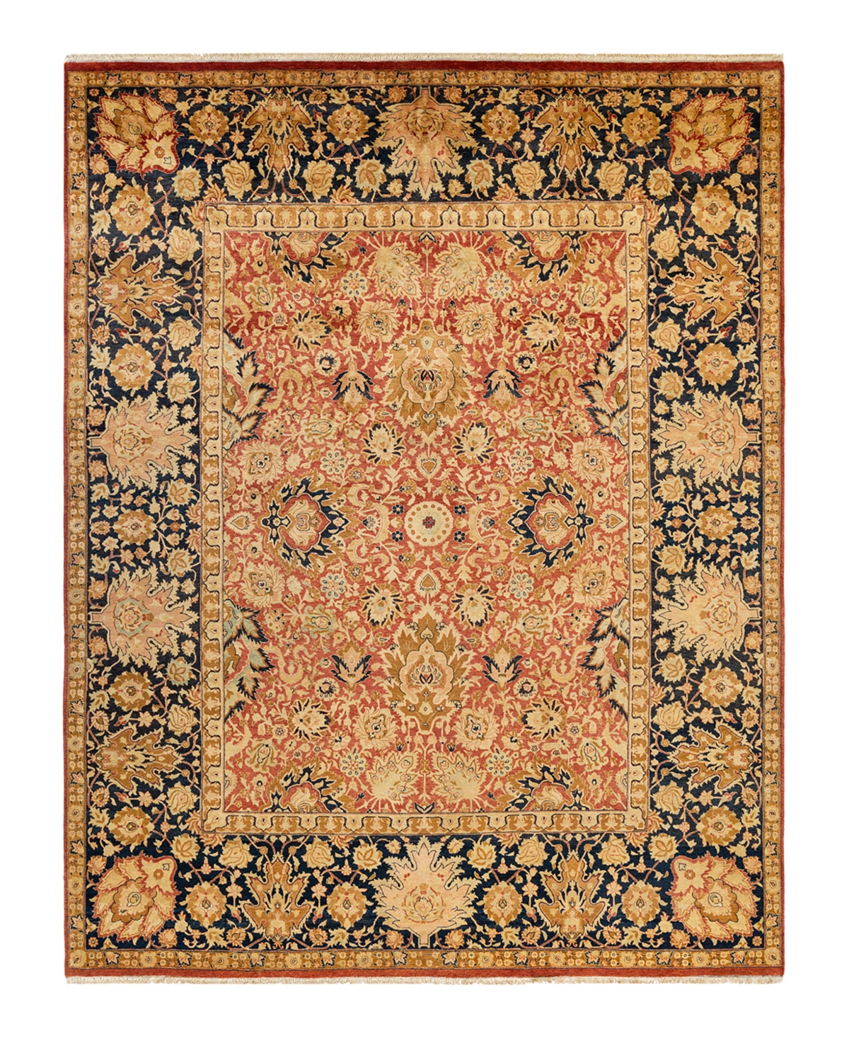 Closeout! Adorn Hand Woven Rugs Mogul M1462 7'10in x 10'4in Area Rug - Orange