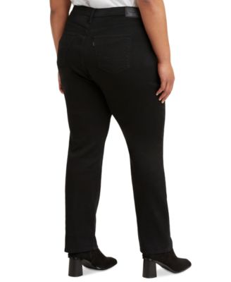 Trendy Plus Size 724 High-Rise Straight-Leg Jeans