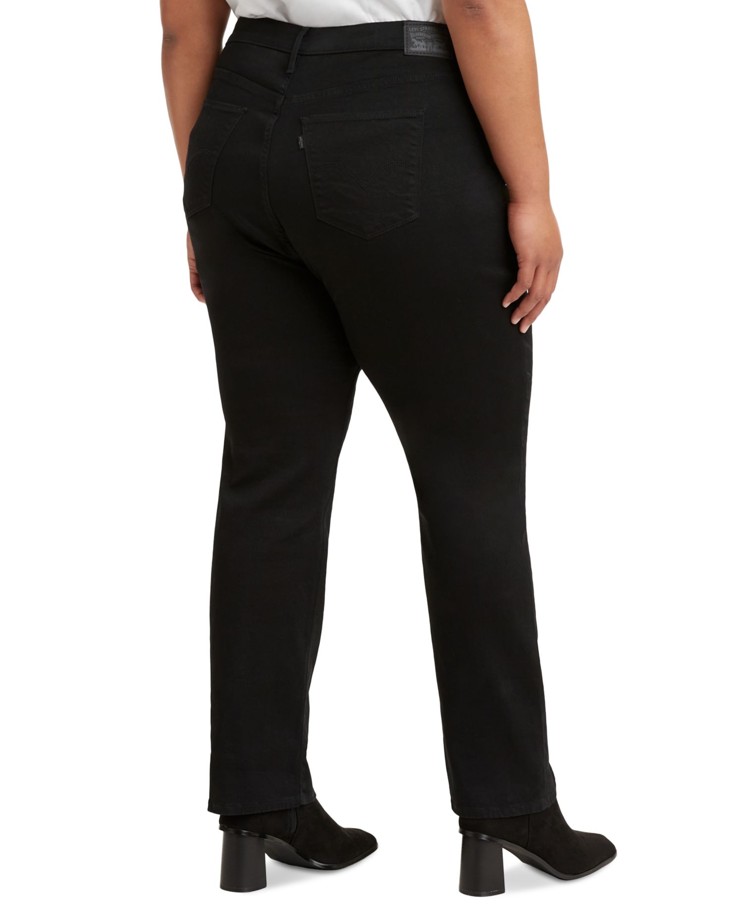 Trendy Plus Size 724 High-Rise Straight-Leg Jeans