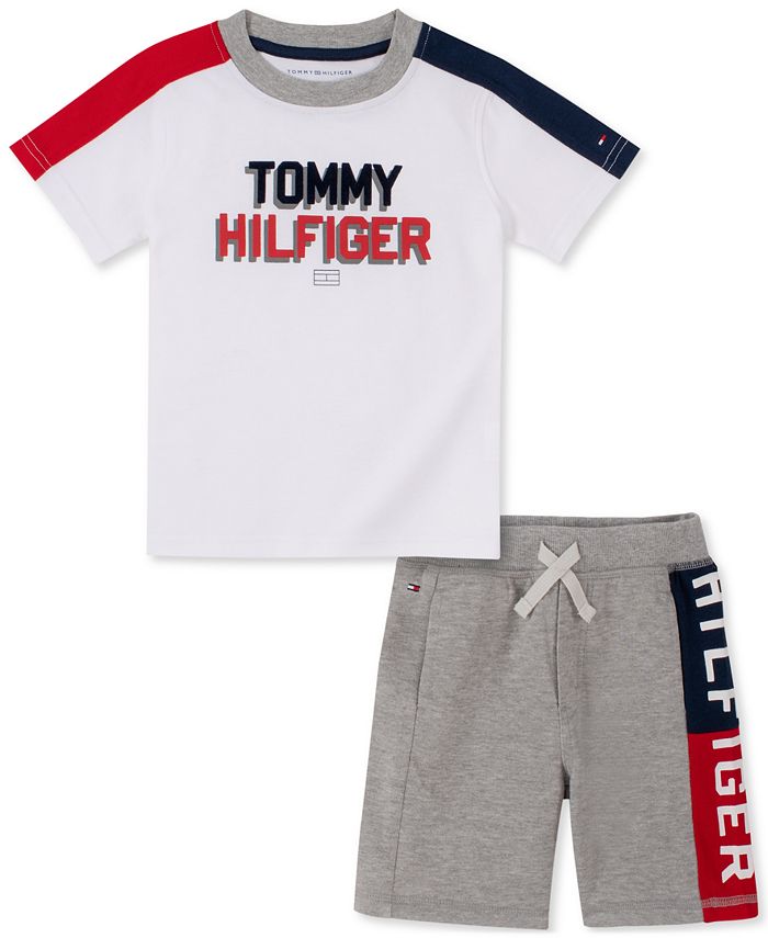 nikotin violet Beskrivende Tommy Hilfiger Baby Boys 2-Pc. Logo T-Shirt & Shorts Set - Macy's