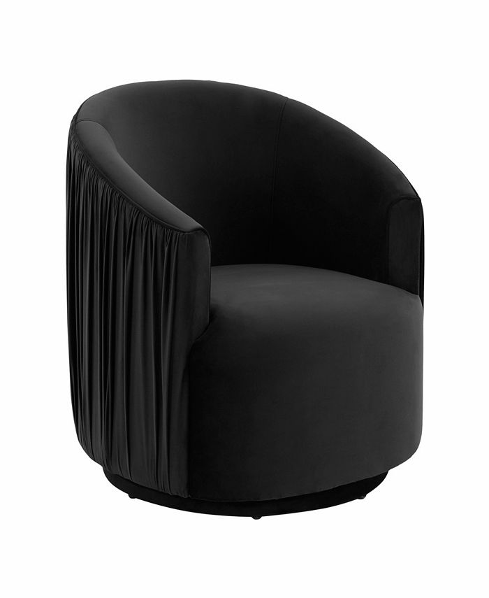 TOV Furniture London Pleated Swivel Chair & Reviews Furniture Macy's