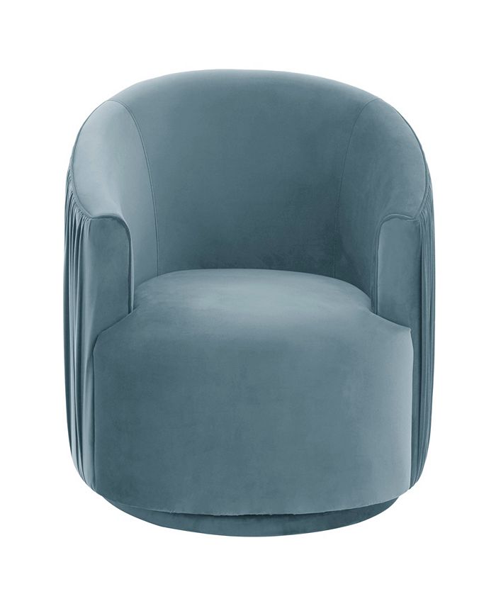 TOV Furniture London Pleated Swivel Chair - Macy's
