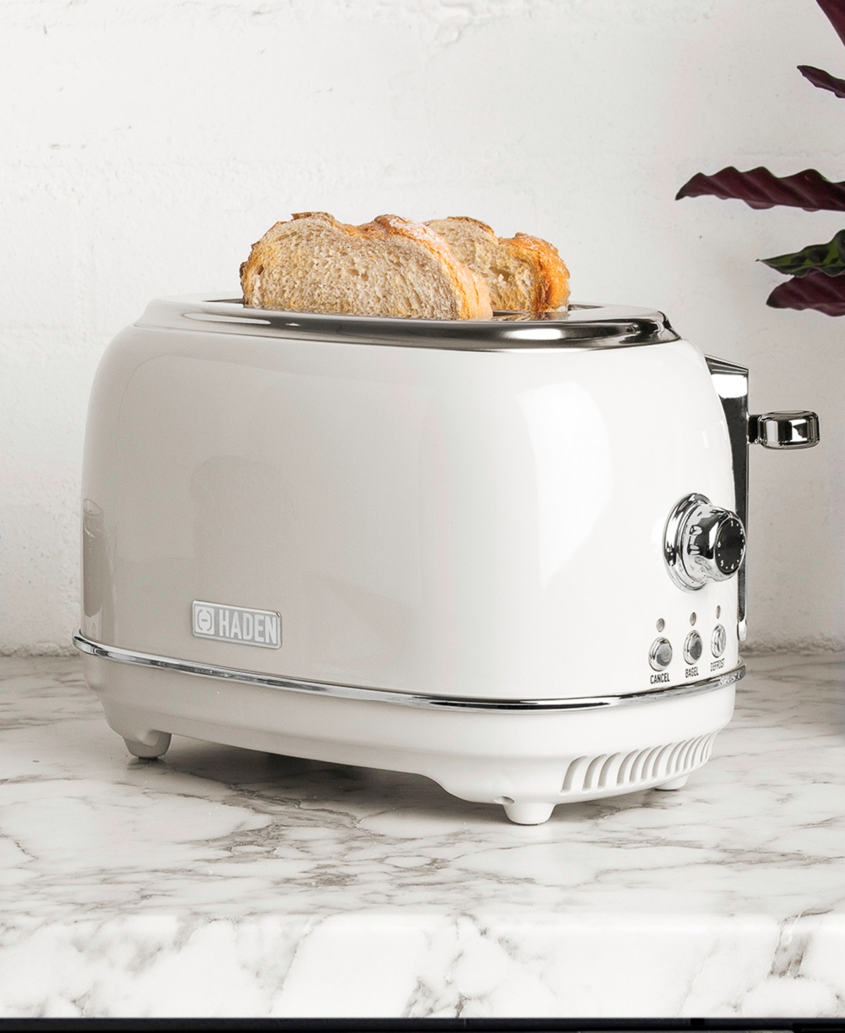 Haden Heritage 2-slice Wide Slot Toaster In White