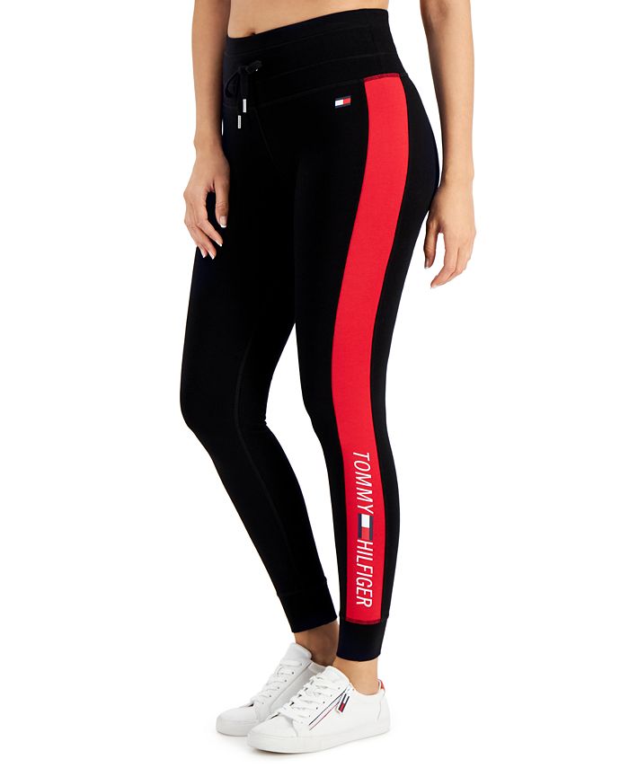 Tommy Hilfiger Women's Logo-Stripe High-Rise Full-Length Leggings - Macy's
