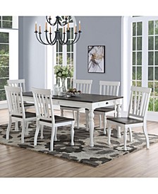 Judd 7-Pc Dining Set ( Table + 6 Side chairs)