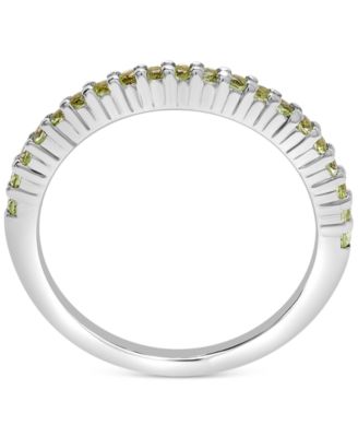 Gemstone Stack Ring in Sterling Silver (Available in Pink Sapphire and Blue Topaz)