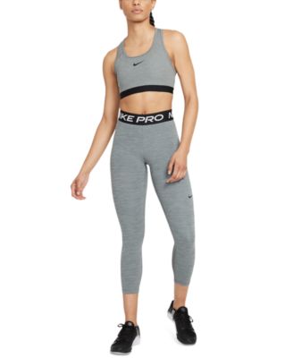 Pro 365 Women's Mid-Rise Cropped Mesh Panel Leggings