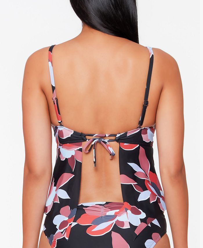 Bar III Ruffle TieBack Tankini Top, Created for Macy's & Reviews