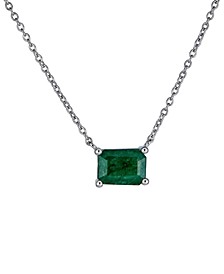 Emerald Pendant Necklace (1-1/4 ct. t.w.) in Sterling Silver, 16" + 2" extender (Also in Sapphire)