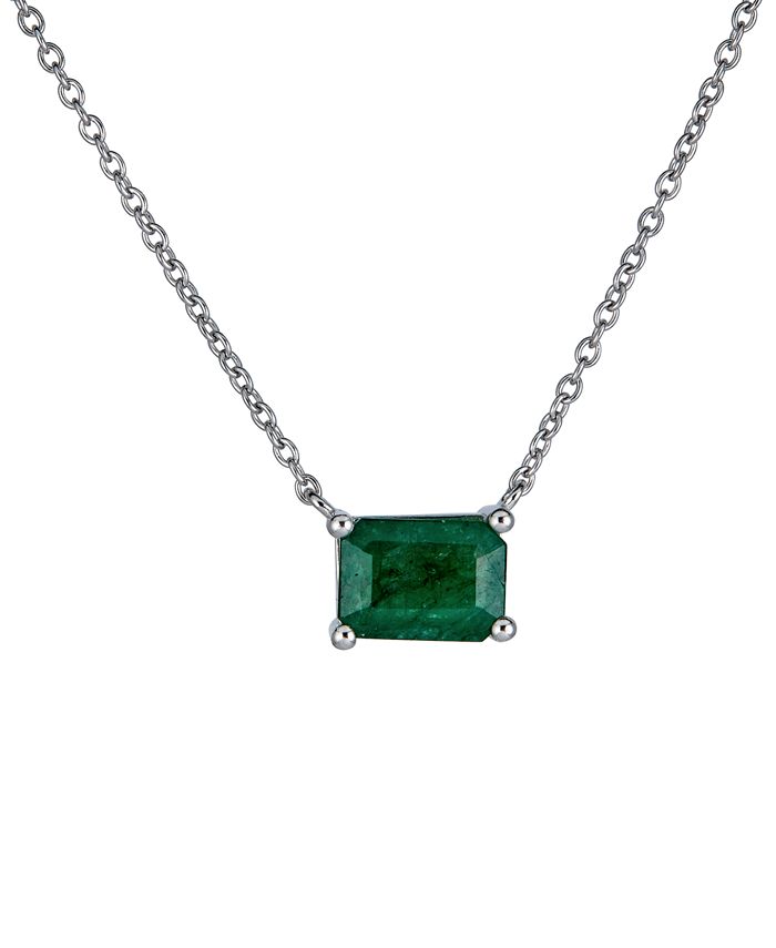 Macys emerald necklace outlet