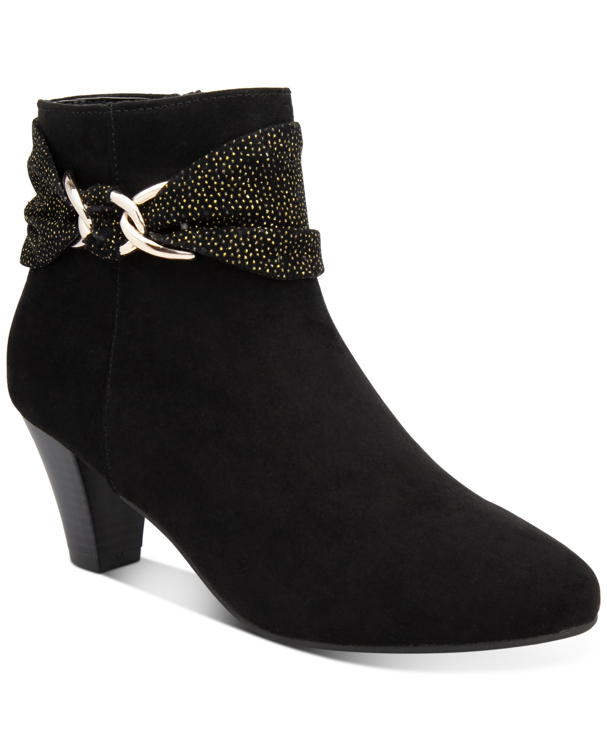 Casee Booties, Created for Macy's - Black