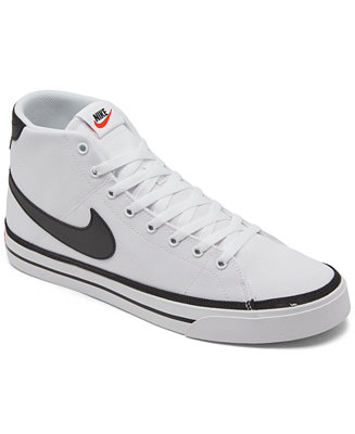 Nike Men's Court Legacy Canvas Casual Mid Sneakers from Finish 