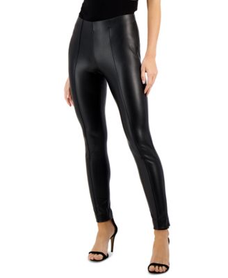 anne klein faux leather pants