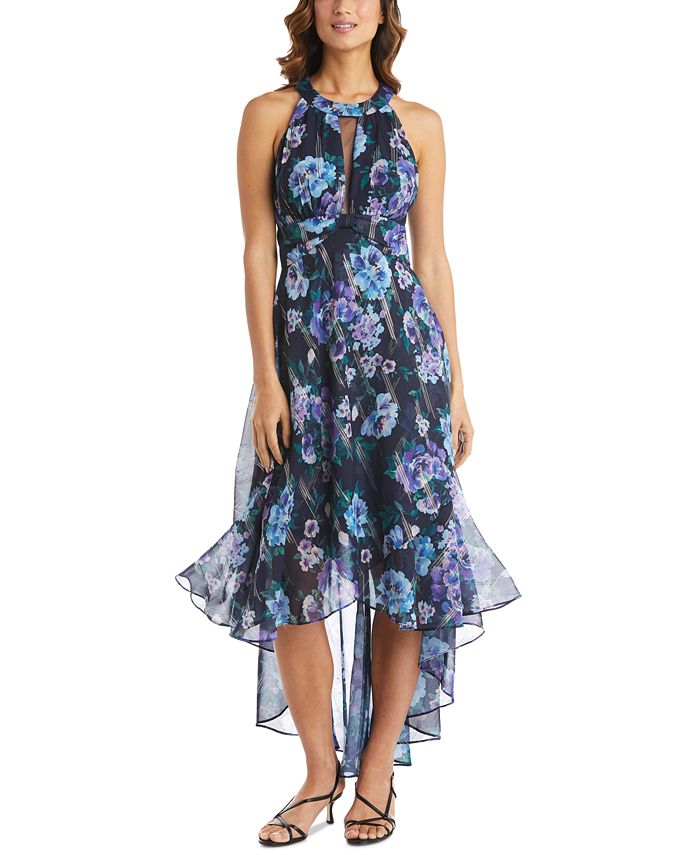 Nightway Printed High Low Dress Macy s