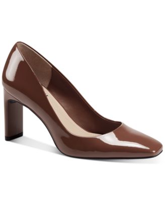 macy's brown pumps