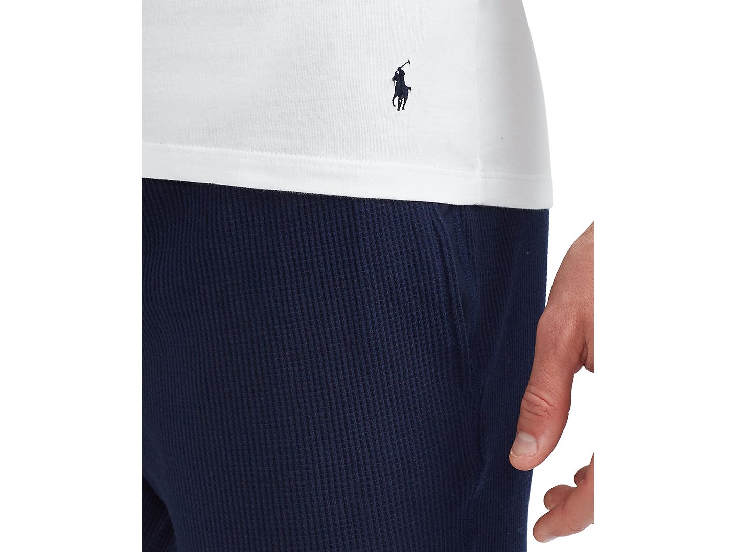 Мужские топы Polo Ralph Lauren 3-Pack Big Crewneck Undershirts, цвет: Чёрный — фото 5