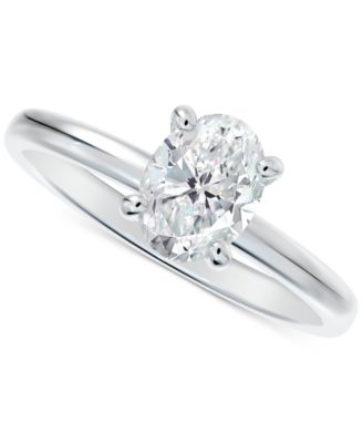 de Beers Forevermark .56ct Oval Diamond Engagement Ring