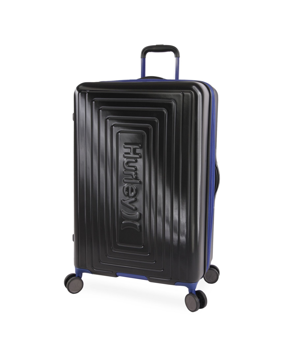 Shop Hurley Suki 29" Hardside Spinner Suitcase In Black,blue