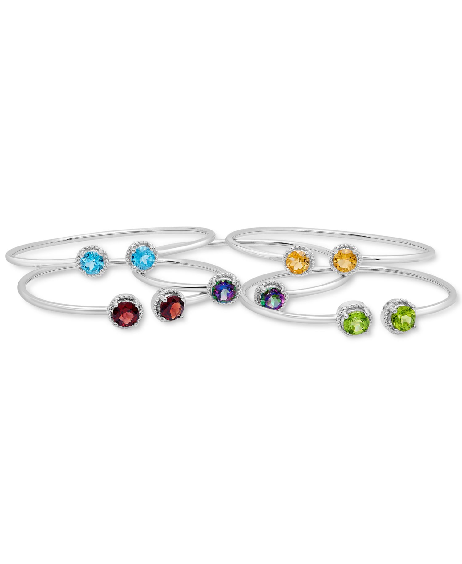 Amethyst Open Bangle Bracelet (2-3/8 ct. t.w.) in Sterling Silver