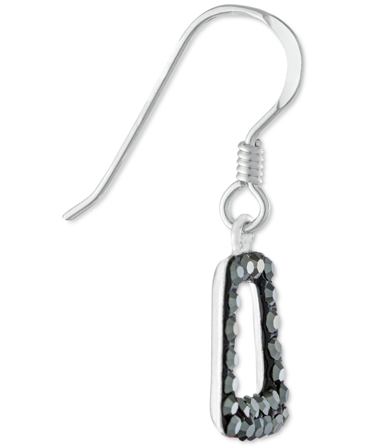 Giani Bernini Crystal Geometric Drop Earrings in Sterling Silver, Created for Macy's