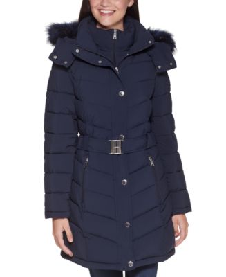 præst Monica Dem Tommy Hilfiger Women's Belted Faux-Fur-Trim Hooded Puffer Coat, Created for  Macy's & Reviews - Coats & Jackets - Women - Macy's