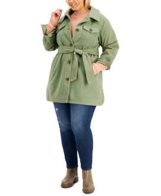 plus size shirt jacket