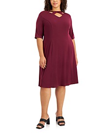 Plus Size Strappy Fit & Flare Dress