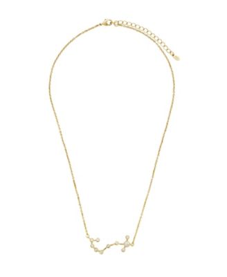 Womens When Stars Align Constellation Necklace in 14k Gold Plate - Scorpio 52$