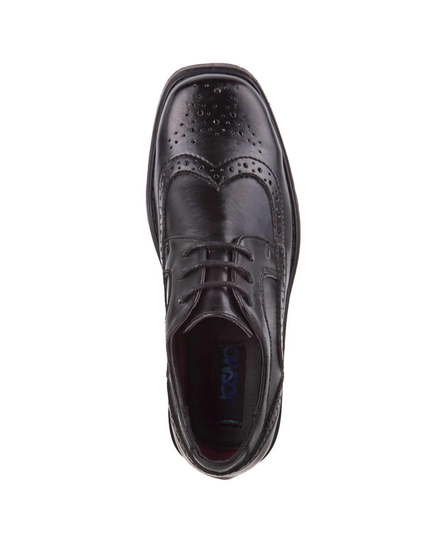 Обувь Josmo Hook and Loop School Durable Comfort Fit Uniform Shoes для мальчиков, цвет: Чёрный — фото 2