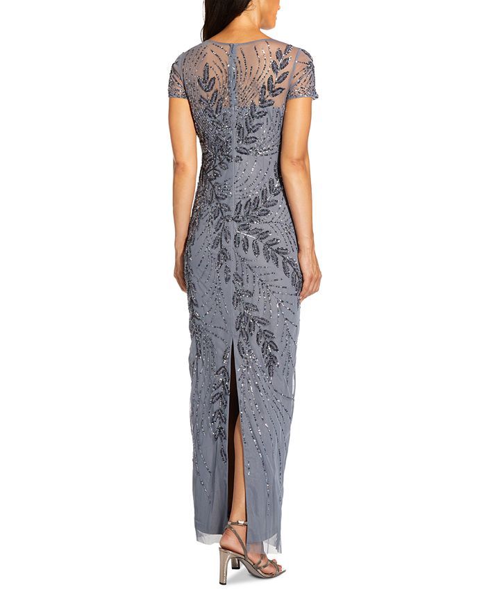 Adrianna papell beaded gown macys clearance