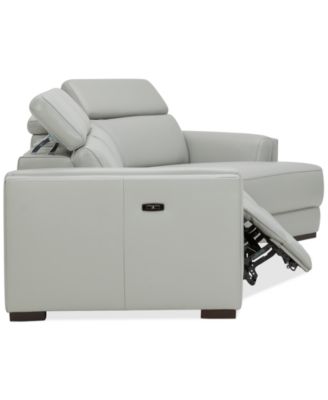 CLOSEOUT! Jenneth 3-Pc. Leather Sofa with 2 Power Motion Recliners and Cuddler