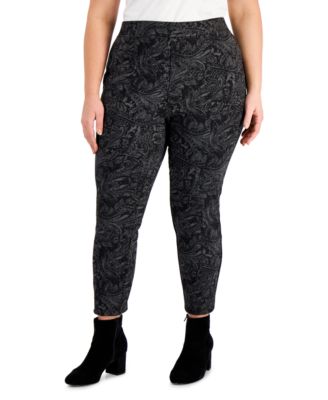 Style \u0026 Co Plus Size Printed Ponte 