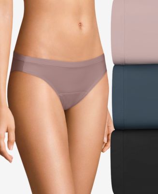 Hanes Women's Fresh & Dry Light Period Underwear, 3-Pk Brief - Macy's