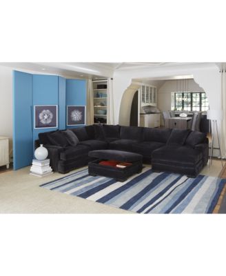 Furniture CLOSEOUT! Teddy Fabric 3-Piece Sectional Sofa, Created for Macy's