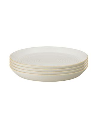 Denby - Impression Cream Set of 4 Spiral Dinner Plates