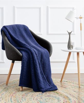 Couverture douillette noire, couverture Sherpa chaude et moelleuse