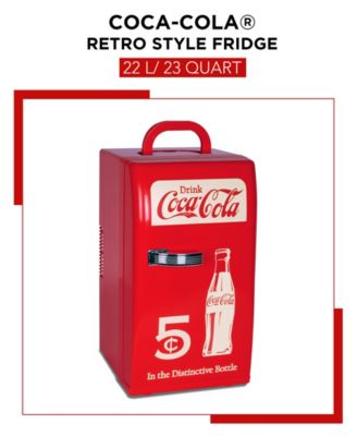 Koolatron Coca-Cola Retro 18 Can Mini Fridge, 23 Quart - Macy's