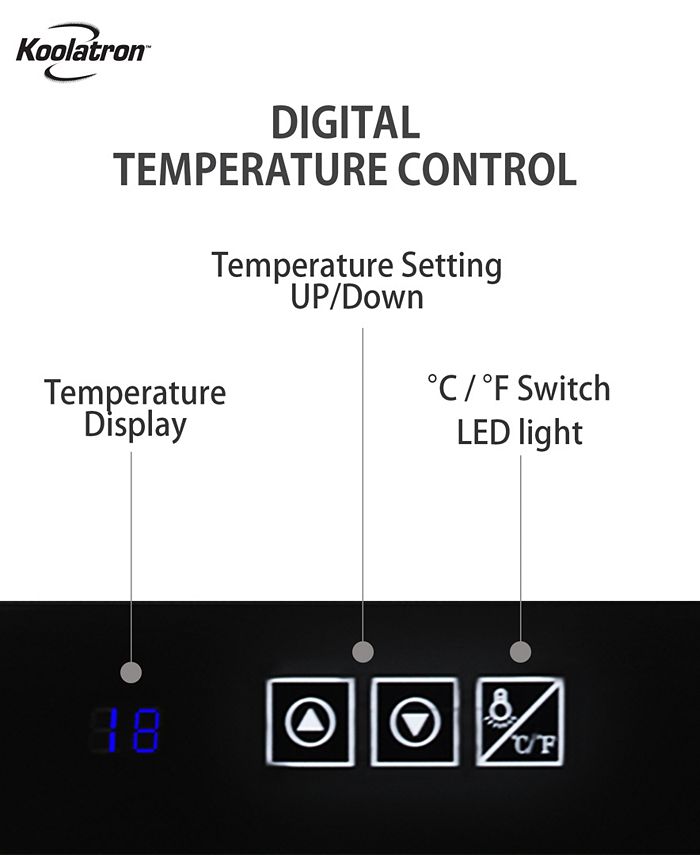 Koolatron Urban Series 8 Bottle Wine Cooler, 0.8' Cubic Macy's