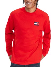 Tommy Hilfiger Men's Albie Logo Badge Long-Sleeve T-Shirt 