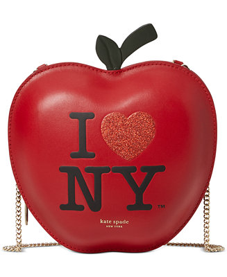 kate spade new york Big Apple I Heart NY Leather Crossbody & Reviews -  Handbags & Accessories - Macy's