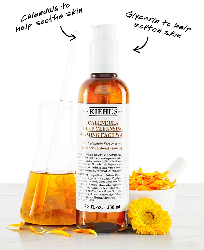 Kiehl's Since 1851 Calendula Deep Cleansing Foaming Face Wash, 7.8 fl. oz. Macy's