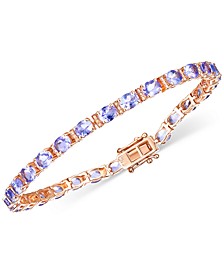 Tanzanite Tennis Bracelet (12 ct. t.w.) in 14k Gold-Plated Sterling Silver (Also in Emerald & Ruby)